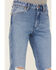 Wrangler Women's Wild West 603 Light Wash Patty High Rise Distressed Cropped Straight Jeans, Blue, hi-res
