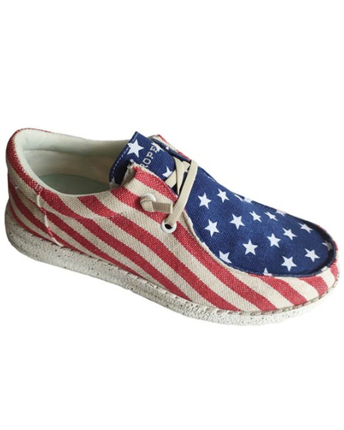 Image #1 - Roper Little Boys' Hang Loose Slip-On Casual Shoes - Moc Toe, Red, hi-res