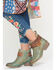 Image #2 - Circle G Women's Harness and Studded Booties - Round Toe , , hi-res