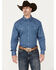Image #1 - George Strait by Wrangler Men's Floral Print Long Sleeve Snap Western Shirt, , hi-res