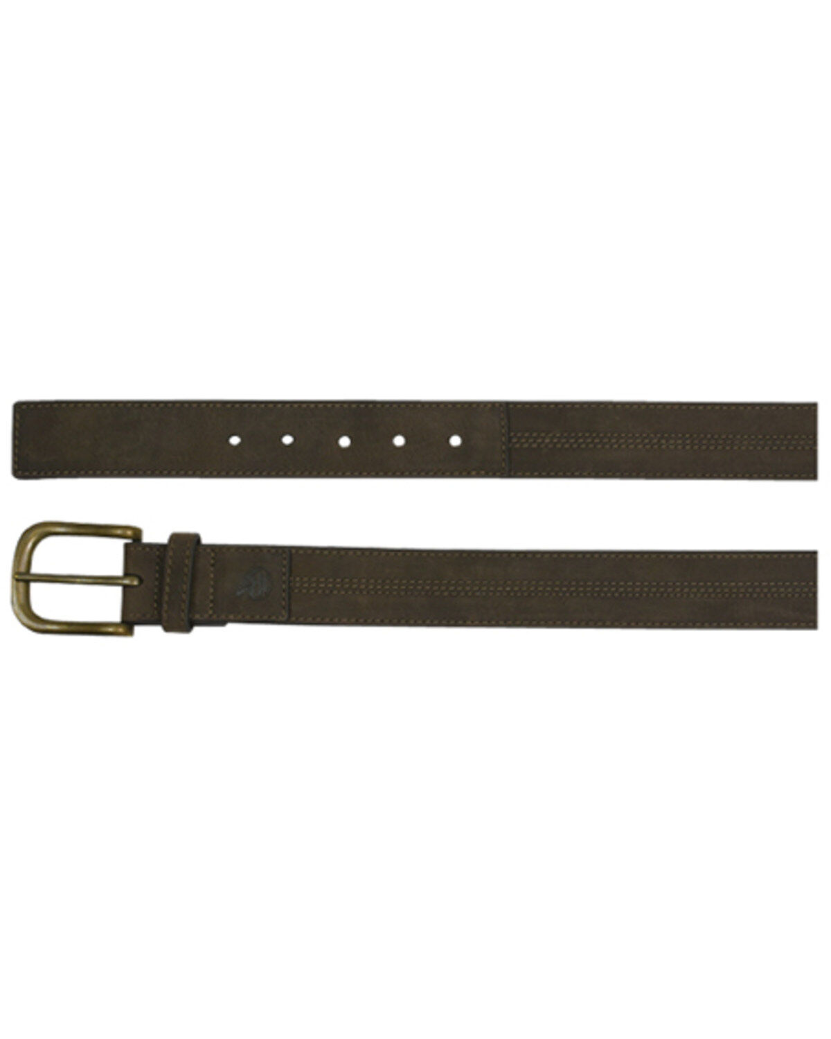 Image #1 - Georgia Boot Men's Center Double Stitch Belt, Brown, hi-res