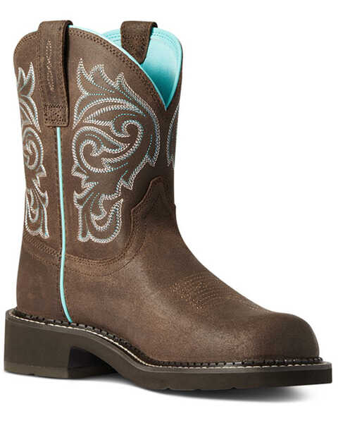 Image #1 - Ariat Women's Heritage Mazy Western Performance Boots - Round Toe, Brown, hi-res