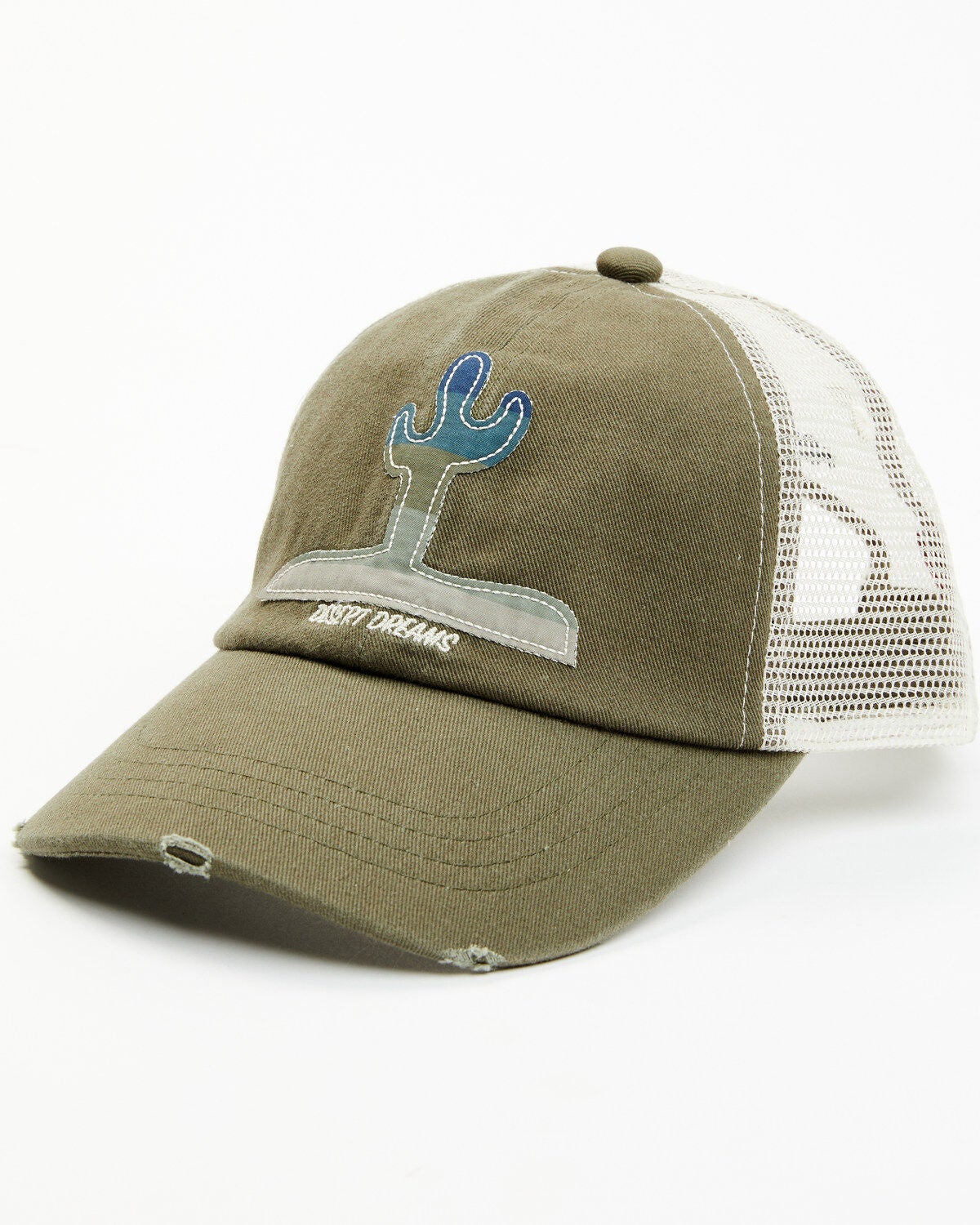 Shyanne Women's Serape Print Cactus Mesh-Back Baseball Cap, Sage, hi-res