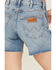 Image #4 - Wrangler Retro Women's Light Wash High Rise Stretch Denim Shorts, , hi-res