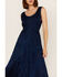 Image #4 - Scully Women's Lace-Up Jacquard Dress, Blue, hi-res