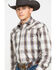 Image #3 - Roper Men's Brown Large Plaid Long Sleeve Western Shirt, , hi-res
