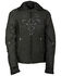 Image #1 - Milwaukee Leather Women's Reflective Tribal 3/4 Textile Jacket - 5X, Black, hi-res