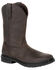 Image #1 - Rocky Men's Worksmart Waterproof Western Work Boots - Composite Toe, , hi-res