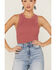 Panhandle Women's Ribbed Bodycon Tank, Rose, hi-res