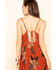 Image #5 - Patron of Peace Women's Rust Floral Border Sleeveless Maxi Dress, , hi-res