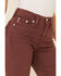 Image #5 - Miss Me Women's Dusty Pink High Rise Flare Jeans, , hi-res