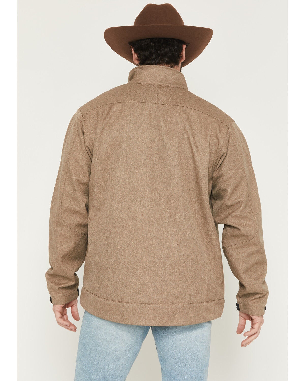 Image #4 - Cinch Men's Bonded Softshell Jacket - Big, Stone, hi-res