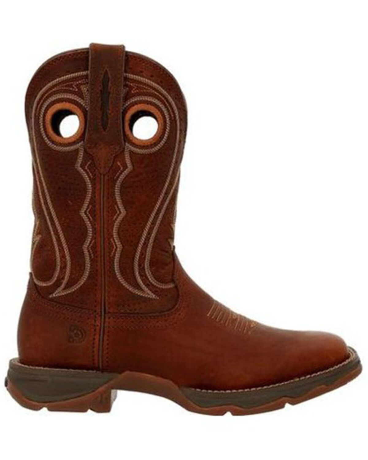 Image #2 - Durango Women's Chestnut Lady Rebel Western Boots - Square Toe, Chestnut, hi-res