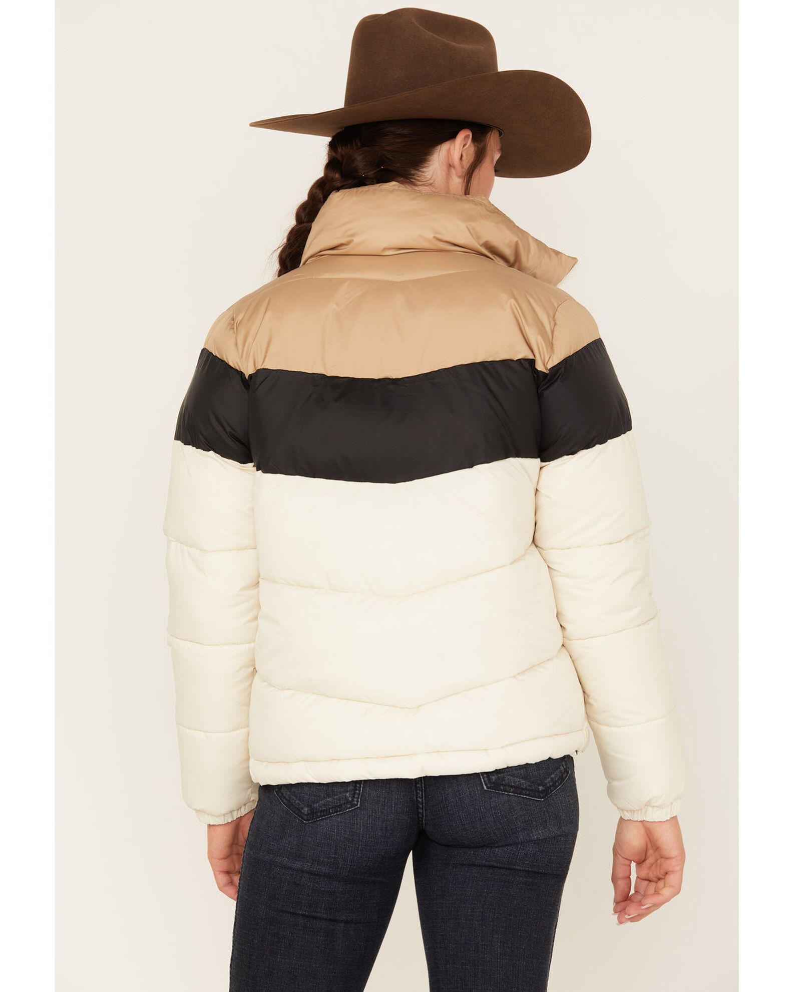 Columbia color block jacket store