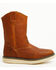 Image #2 - Hawx Men's Pull-On Barnyard Leather Work Boots - Soft Toe, Tan, hi-res