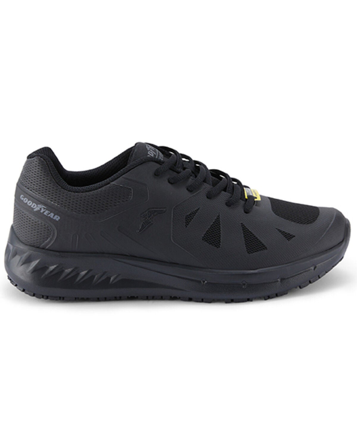 Image #2 - Goodyear Men's Dallas Slip Resistant Athletic Work Shoes - Soft Toe, Black, hi-res