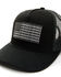 Image #2 - Dri-Duck Men's Retro Rope Americana Ball Cap, Black, hi-res