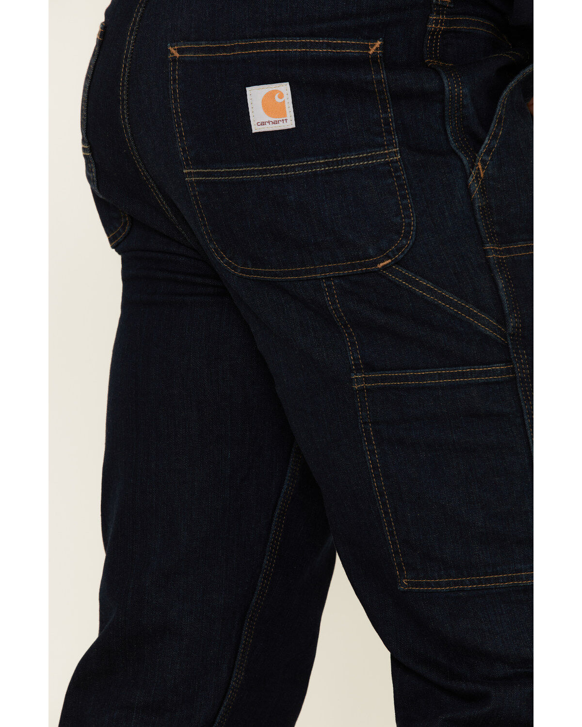 Image #4 - Carhartt Men's Rugged Flex Relaxed Double Front Work Jeans, Indigo, hi-res