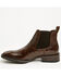 Image #3 - Ariat Men's Booker Crocodile Print Chelsea Boots - Broad Square Toe, Chocolate, hi-res