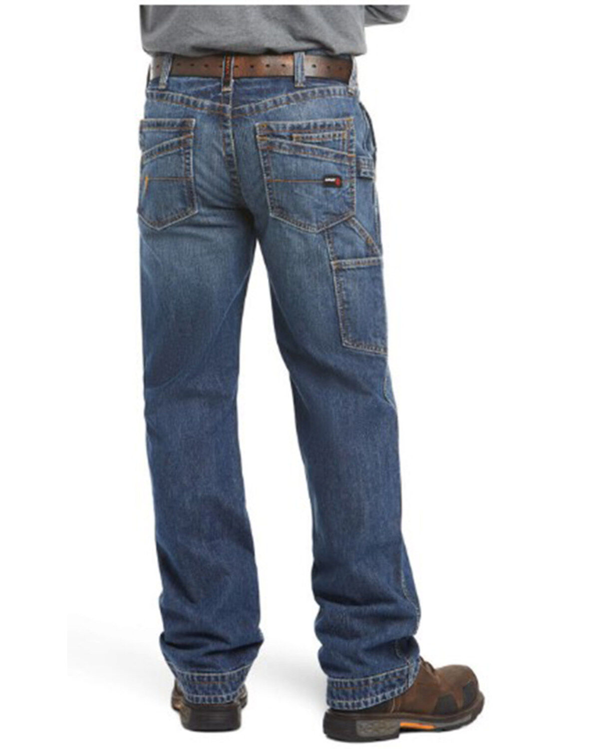 Image #5 - Ariat Men's FR M4 Workhorse Relaxed Fit Pants, Denim, hi-res