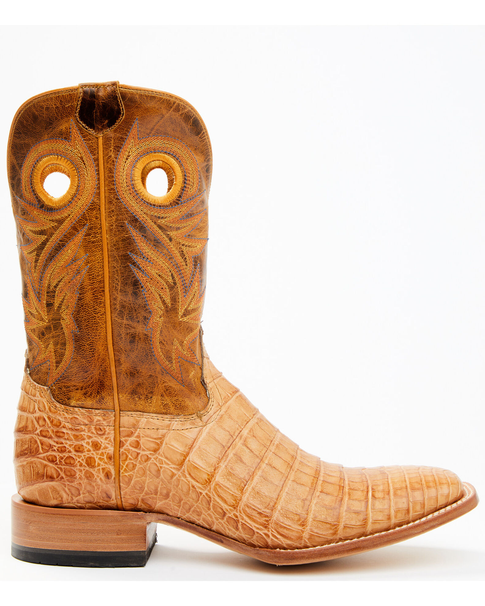 Image #2 - Cody James Men's Exotic Caiman Belly Western Boots - Broad Square Toe, Tan, hi-res