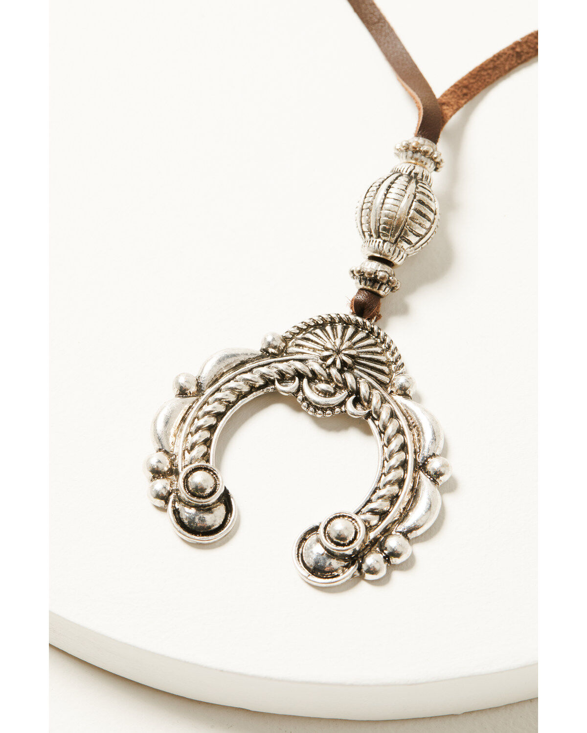 Image #2 - Shyanne Women's Juniper Sky Squash Blossom Pendant Necklace, Silver, hi-res