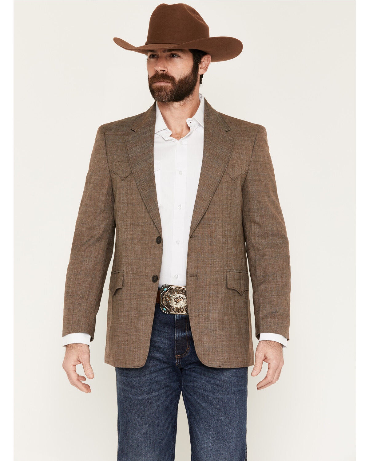 Circle S Men's Plano Sport Coat - Big, Taupe, hi-res