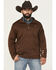 Image #1 - Ariat Men's Caldwell Zip-Up Sweater Pullover, Brown, hi-res