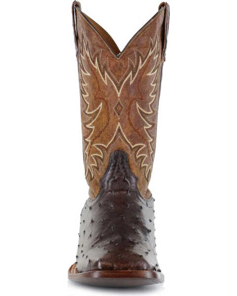 Image #4 - Cody James Men's Ostrich Tobacco Exotic Boots - Wide Square Toe , , hi-res