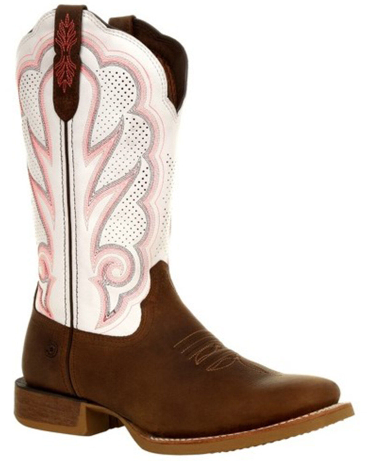 Image #1 - Durango Women's Lady Rebel Western Performance Boots - Broad Square Toe, Brown, hi-res