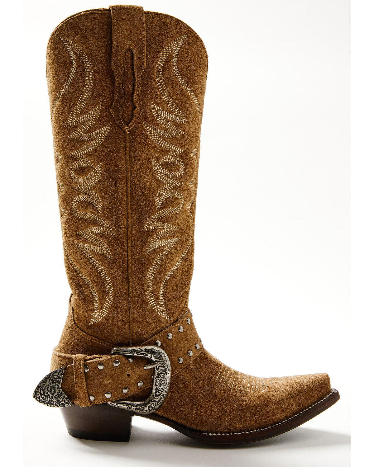 Image #2 - Idyllwind Women's Somethin Bad Suede Tall Western Boots - Snip Toe, Taupe, hi-res