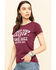 Image #3 - Bandit Brand Women's Burgundy Bandit Town Saloon Graphic Tee, , hi-res