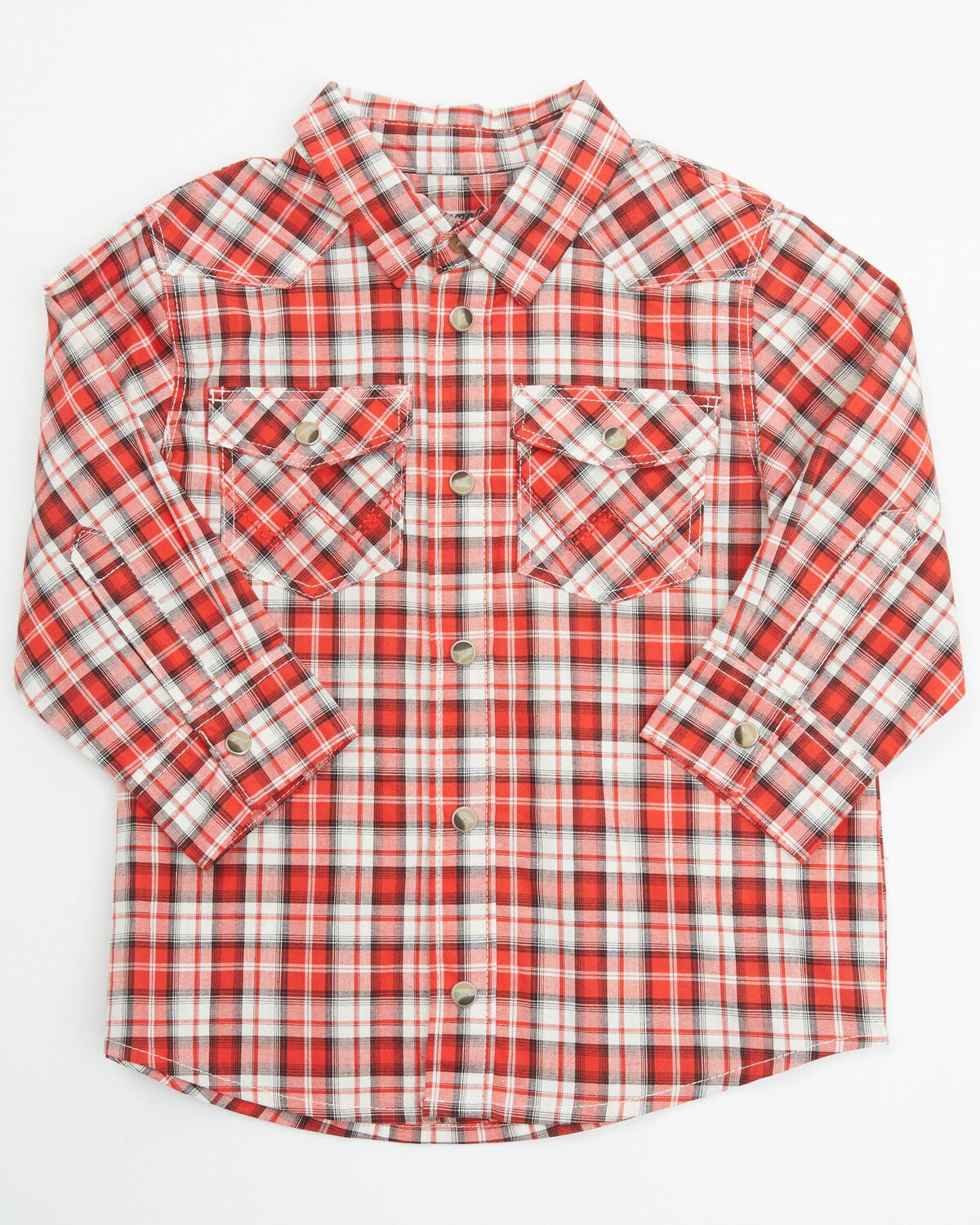 Product Name:  Rodeo Clothing Boys' Geo Print Short Sleeve Pearl Snap Stretch Western Shirt