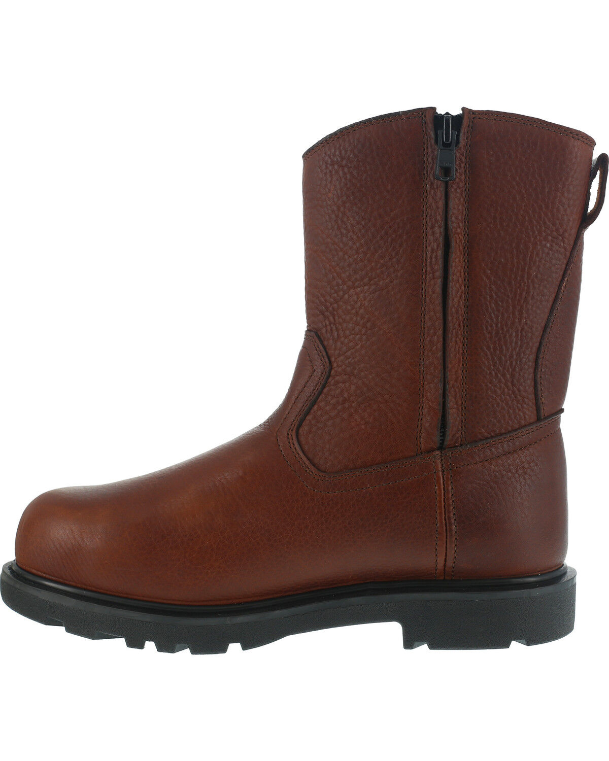 Image #4 - Iron Age Men's Hauler Wellington Side-Zipper Work Boots - Composite Toe, Brown, hi-res