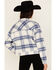 Image #4 - 26 International Women's Plaid Print Shacket, Blue, hi-res