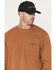 Image #3 - Carhartt Men's Loose Fit Heavyweight Longhorn Long Sleeve Graphic Work Shirt, Brown, hi-res