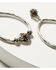 Shyanne Women's Monument Valley Silver Teardrop Earrings, Silver, hi-res