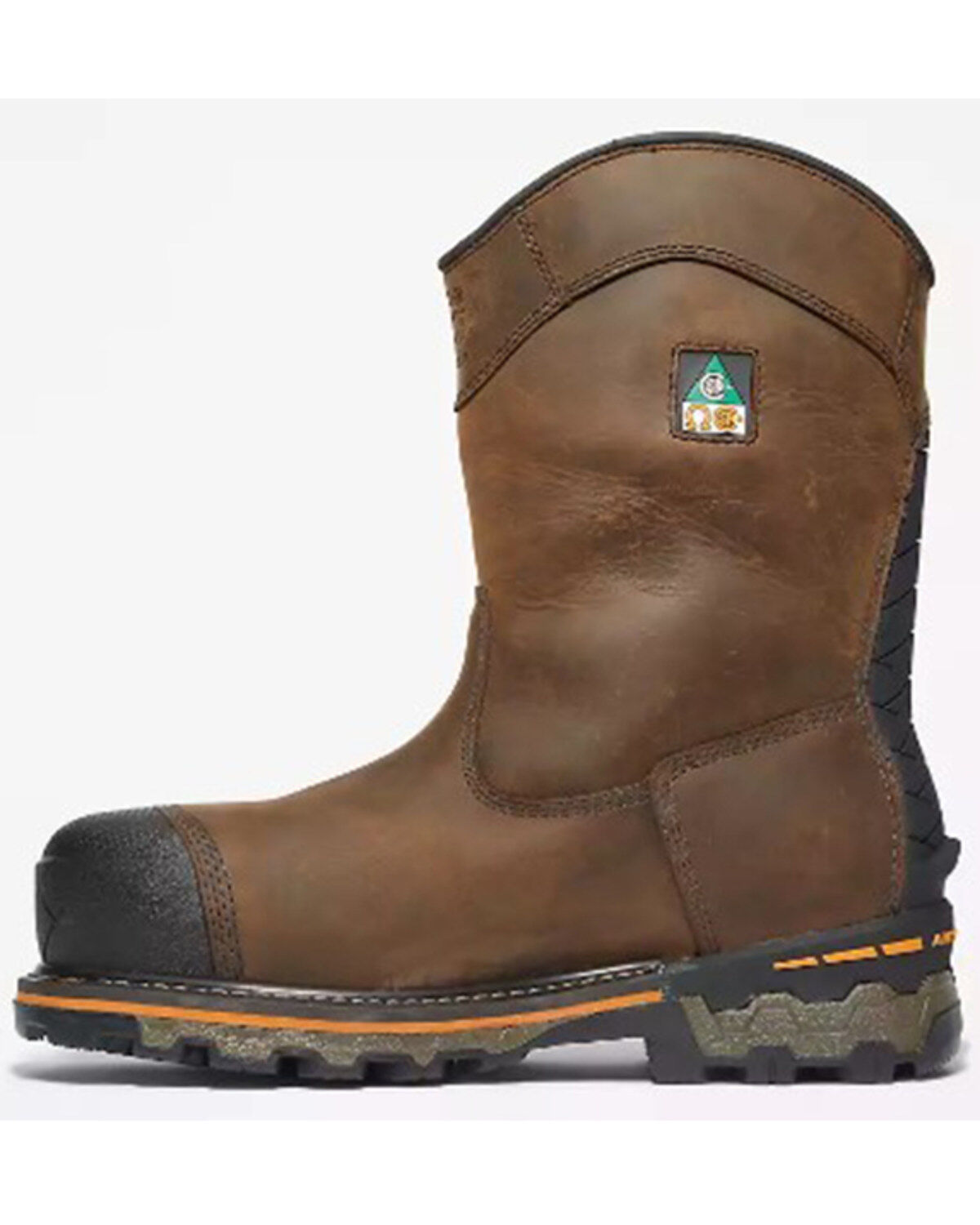 Image #3 - Timberland Pro Men's Boondock Waterproof Pull-On Work Boots - Composite Toe, Brown, hi-res