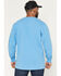 Image #4 - Carhartt Men's Loose Fit Logo Long Sleeve Work T-Shirt, Blue, hi-res