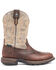 Brothers & Sons Men's Tyche Lite Performance Western Boots - Broad Square Toe, Brown, hi-res