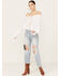 Image #1 - Wrangler Women's Off The Shoulder Long Sleeve Top, White, hi-res