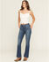 Image #1 - Idyllwind Women's Dark Wash High Rise Fulton Legend Bootcut Stretch Denim Jeans, Dark Wash, hi-res