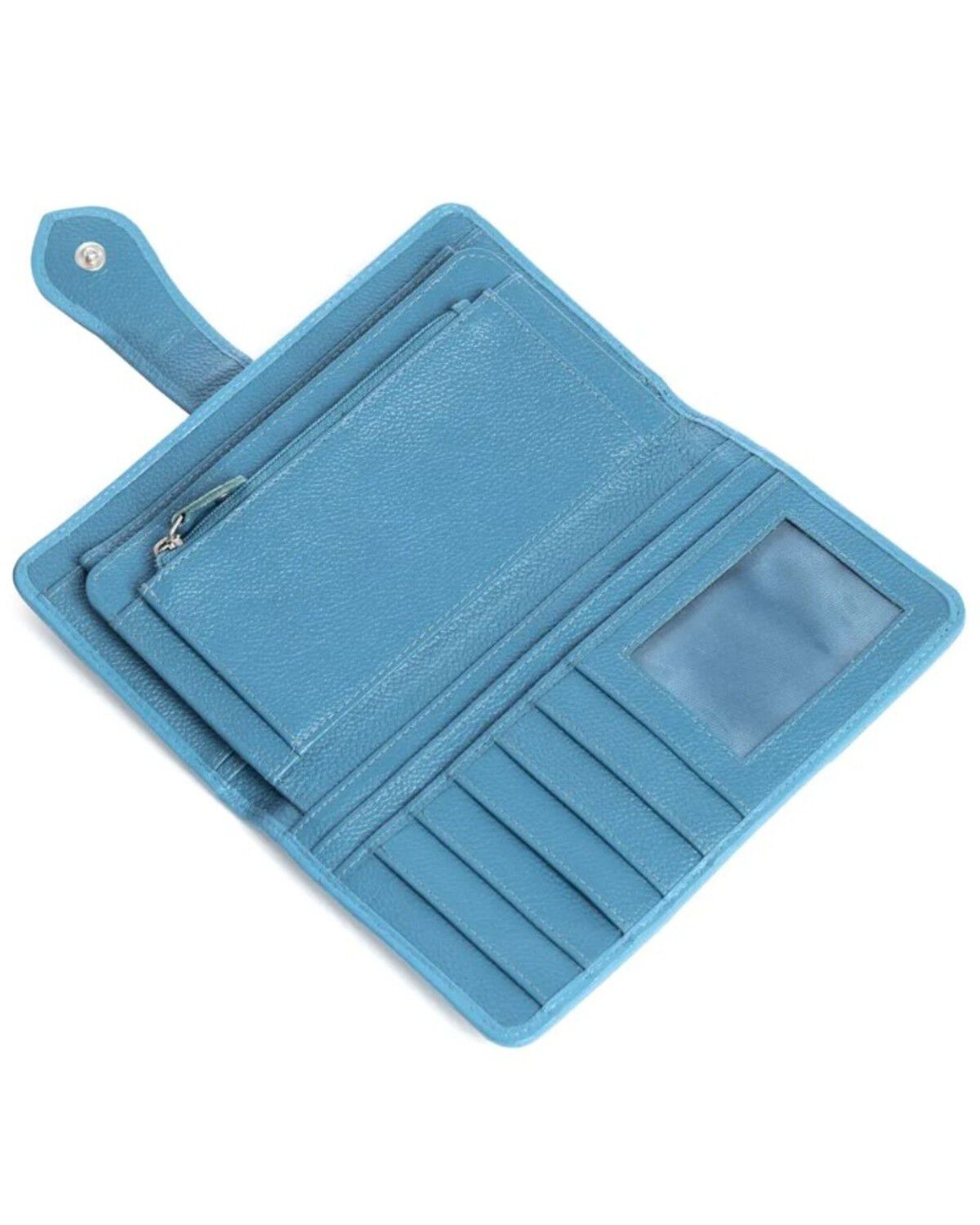 Image #3 - Myra Bag Women's Las Mijitas Tooled Wallet, Turquoise, hi-res