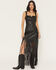 Image #6 - Idyllwind Women's Roycroft Faux Leather Fringe Bustier, Black, hi-res