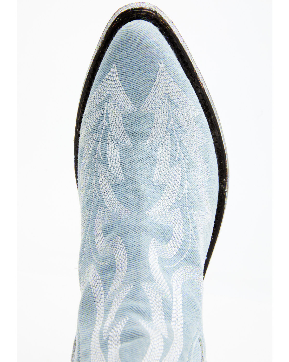 Image #6 - Liberty Black Women's Simone Made in Denim Western Booties - Round Toe, Light Blue, hi-res