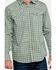 Cody James Men's FR Geo Print Long Sleeve Work Shirt - Tall, Green, hi-res