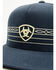 Image #2 - Ariat Men's Boot Stitch Ball Cap, Blue, hi-res