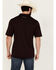 Image #4 - Cinch Men's ARENAFLEX® Solid Short Sleeve Performance Polo, Purple, hi-res