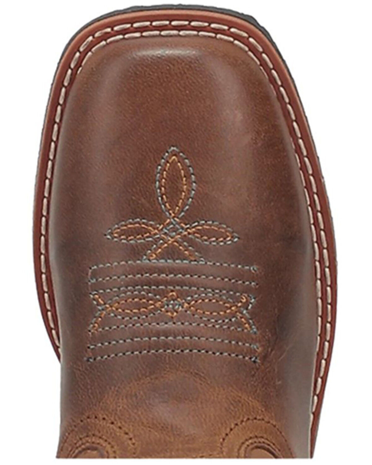 Image #6 - Dan Post Girls' Shoot For The Stars Western Boots - Square Toe, Brown, hi-res