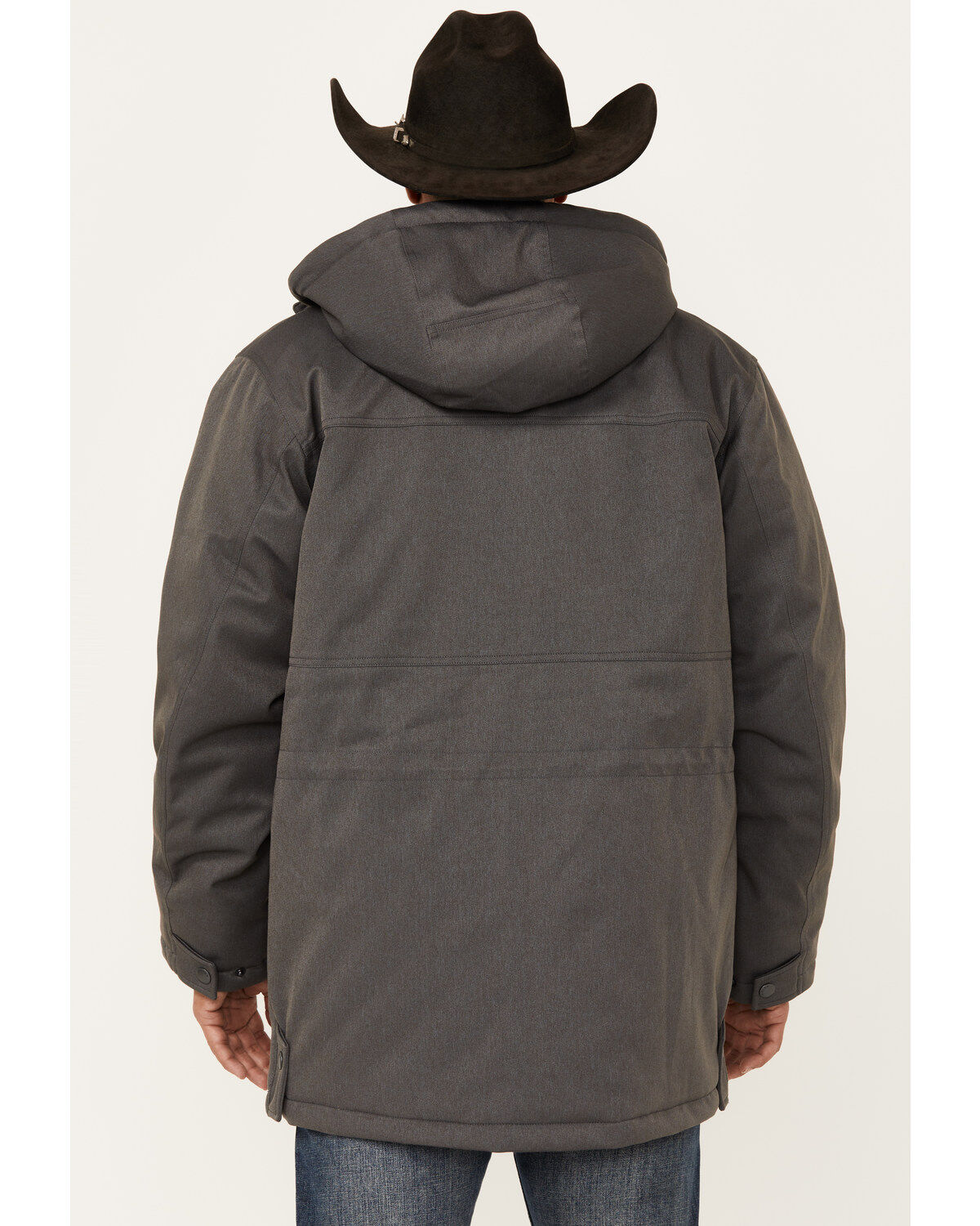 Image #4 - Ariat Men's Abilene Heavyweight Hooded Insulated Parka Jacket, Grey, hi-res
